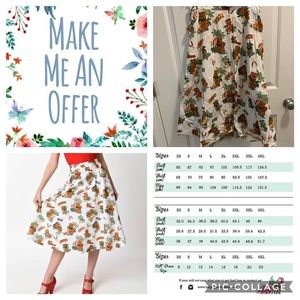 Hell Bunny Tiki Aloha Skirt 4xl - worn once!